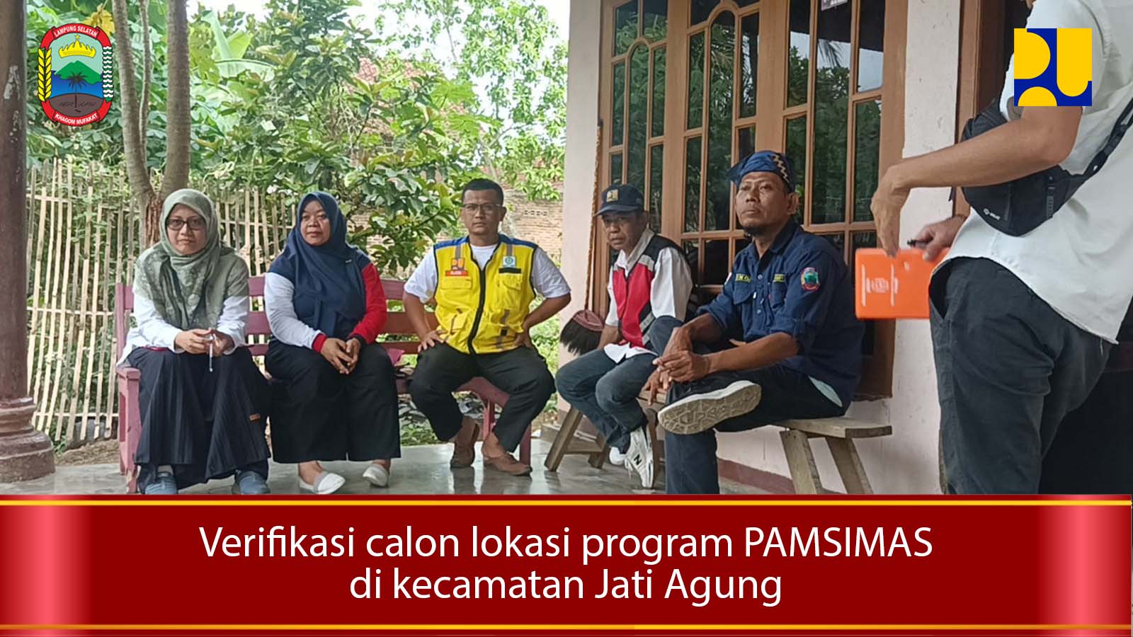 Verifikasi calon lokasi program PAMSIMAS di kecamatan Jati Agung