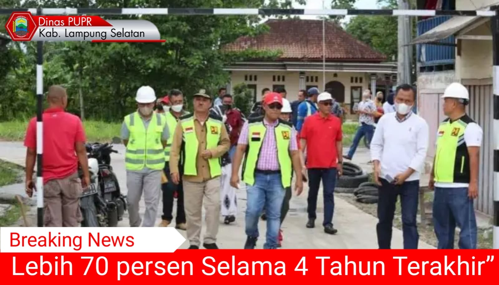 Bupati Lamsel 'Infrastruktur Jalan Mantap Telah Capai Lebih 70 persen Selama 4 Tahun Terakhir'