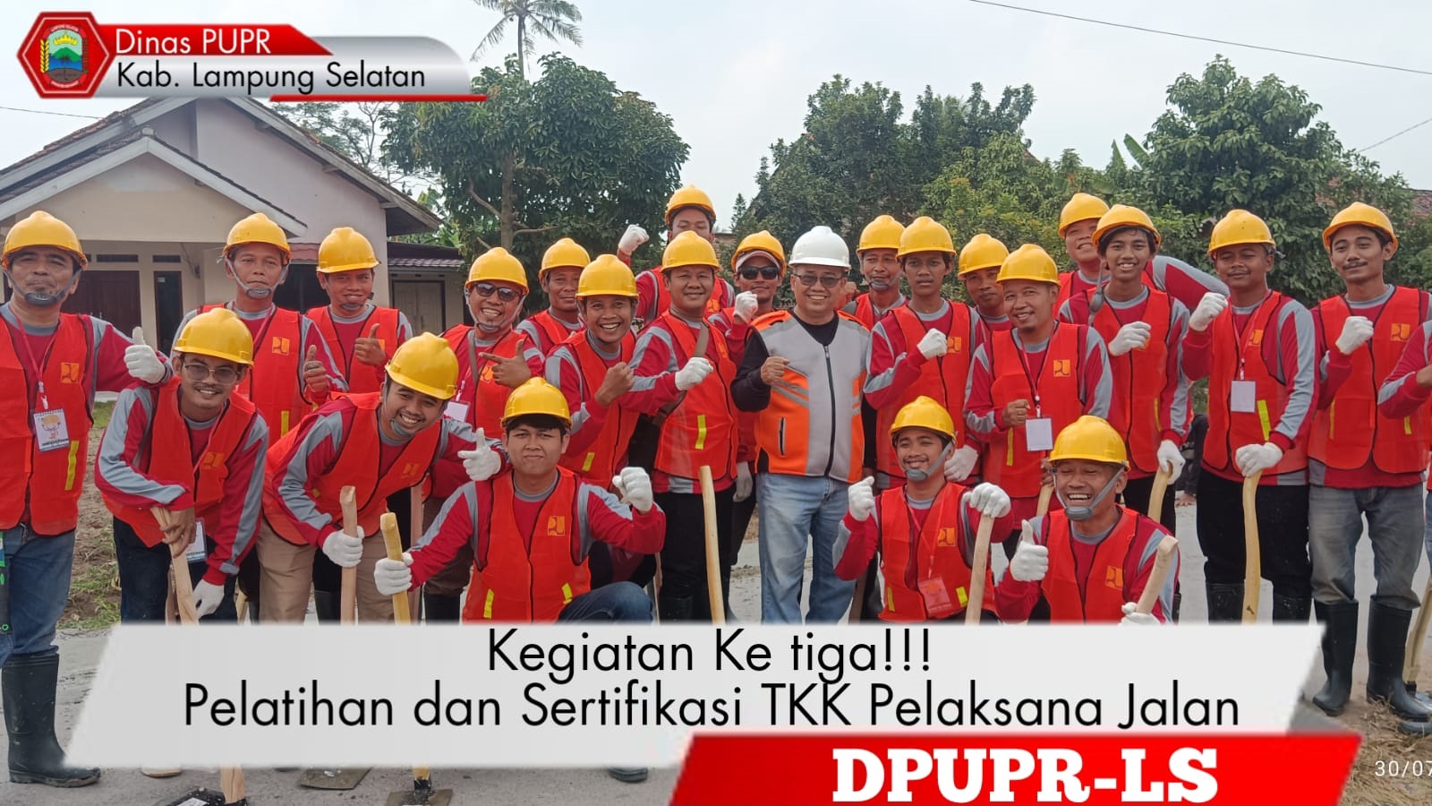 Kegiatan Ketiga, Pelatihan dan Sertifikasi TKK Pelaksana Jalan